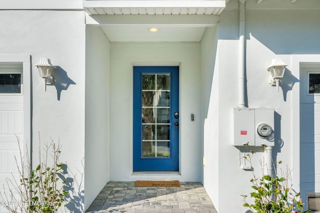 2072 Gail Ave, Jacksonville Beach, FL 32250 - property entrance featuring stucco siding