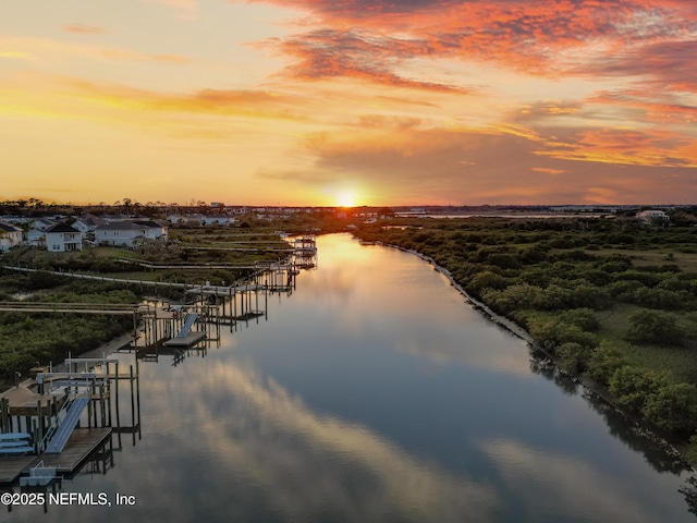 367 Five Island Dr, Saint Augustine, FL 32080 - property view of water with a dock