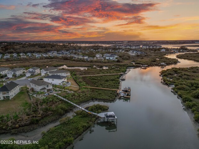 367 Five Island Dr, Saint Augustine, FL 32080 - bird's eye view with a water view
