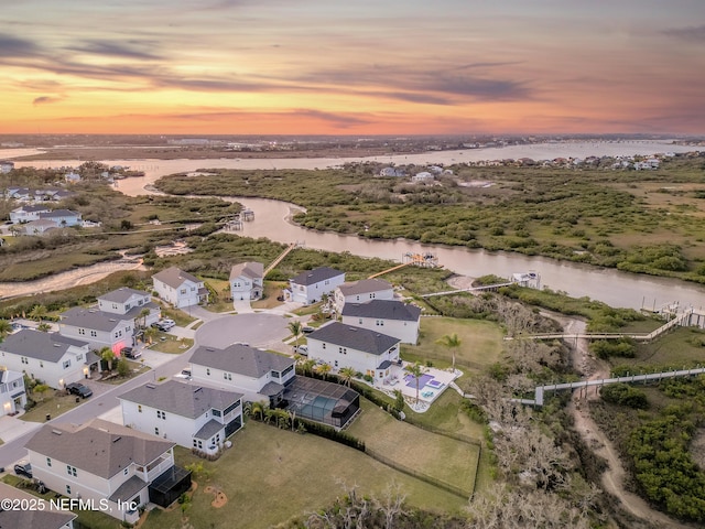 367 Five Island Dr, Saint Augustine, FL 32080 - bird's eye view with a water view and a residential view