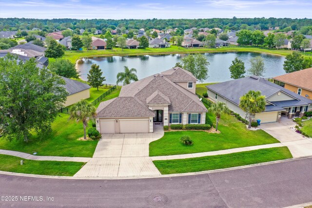 244 Palazzo Cir, Saint Augustine, FL 32092 - aerial perspective of suburban area with a large body of water