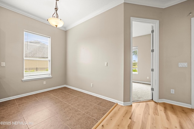 244 Palazzo Cir, Saint Augustine, FL 32092 - unfurnished room with crown molding, baseboards, and wood finished floors