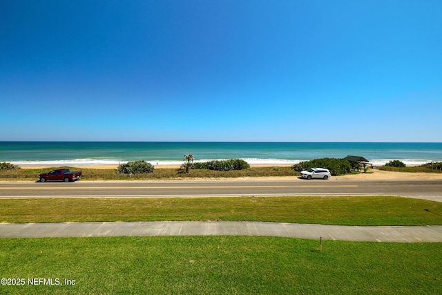 water view with a view of the beach