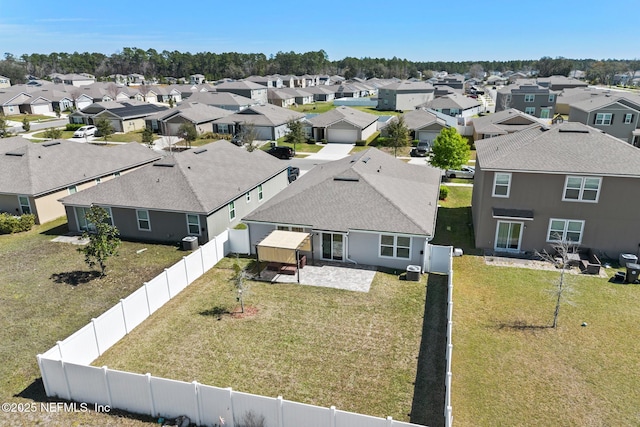 drone / aerial view featuring a residential view