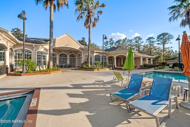 pool featuring a patio