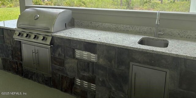 36166 Pitch Ln, Hilliard, FL 32046 - view of patio / terrace with a sink