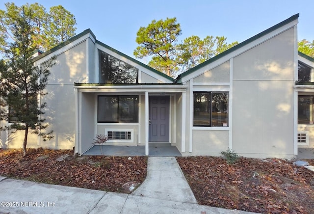 view of front of home with stucco siding