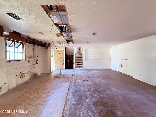 garage with visible vents