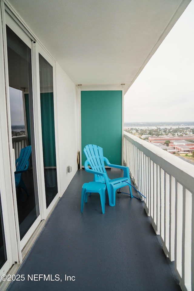 view of balcony