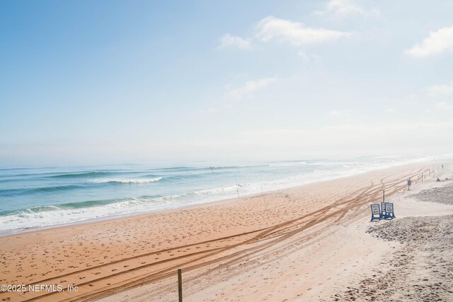 water view featuring a beach view