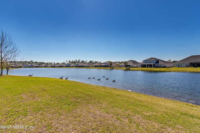 water view with a residential view