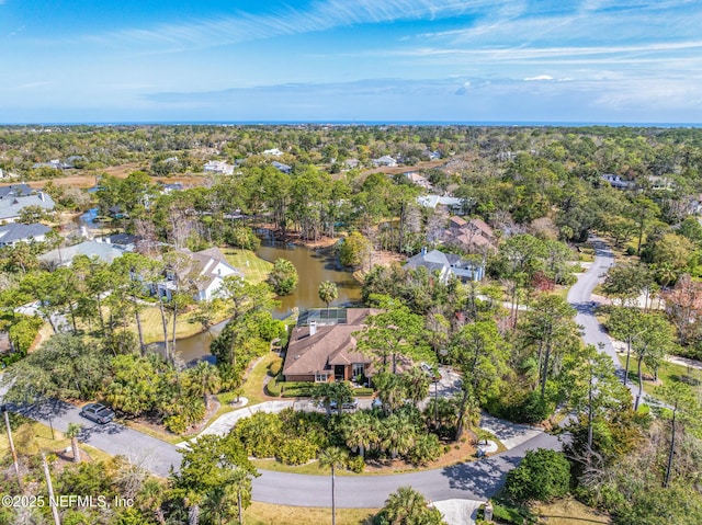 24620 Deer Trace Dr, Ponte Vedra Beach, FL 32082 - bird's eye view featuring a water view