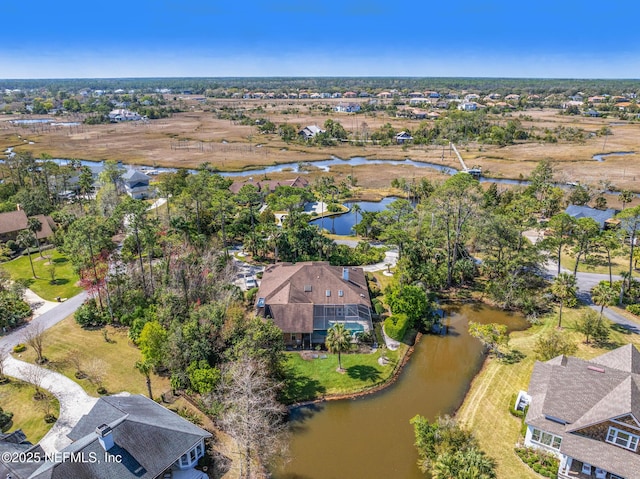 24620 Deer Trace Dr, Ponte Vedra Beach, FL 32082 - drone / aerial view featuring a residential view and a water view