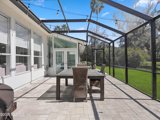 view of sunroom / solarium