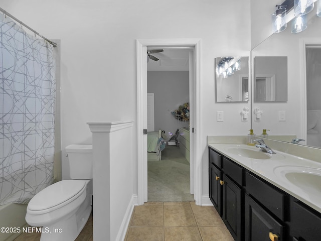 297 S Hampton Club Way, Saint Augustine, FL 32092 - full bath with ensuite bathroom, tile patterned floors, toilet, and a sink