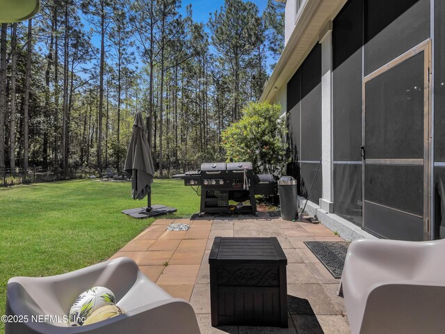 297 S Hampton Club Way, Saint Augustine, FL 32092 - view of patio / terrace with a sunroom
