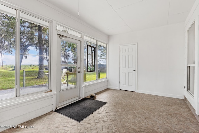 view of sunroom / solarium