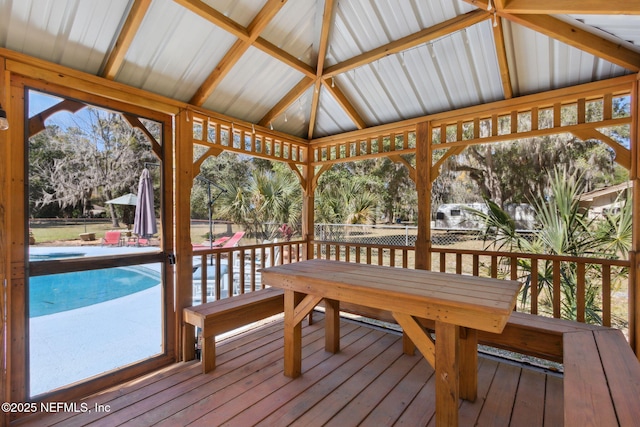 17524 Eagle Bend Blvd, Jacksonville, FL 32226 - sunroom / solarium featuring lofted ceiling