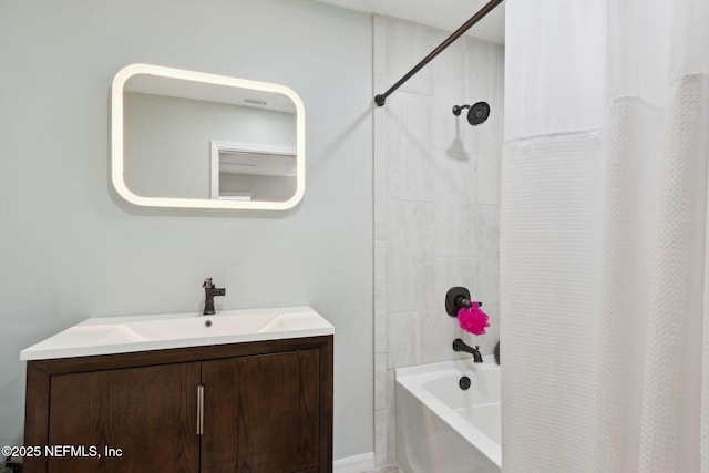 17524 Eagle Bend Blvd, Jacksonville, FL 32226 - full bath with shower / bathtub combination with curtain and vanity