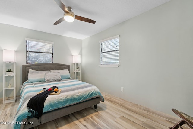 17524 Eagle Bend Blvd, Jacksonville, FL 32226 - bedroom with wood finished floors and a ceiling fan
