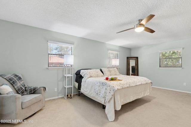 17524 Eagle Bend Blvd, Jacksonville, FL 32226 - bedroom featuring light colored carpet, multiple windows, and ceiling fan