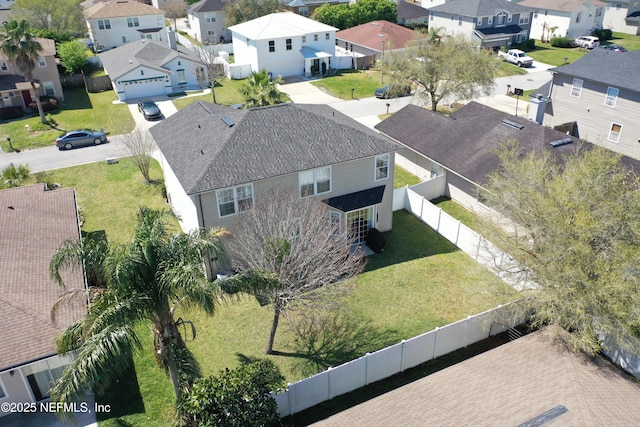 birds eye view of property featuring a residential view