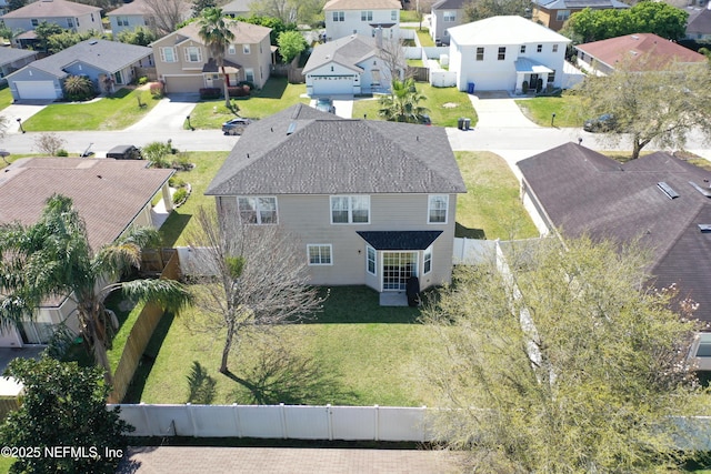 birds eye view of property featuring a residential view