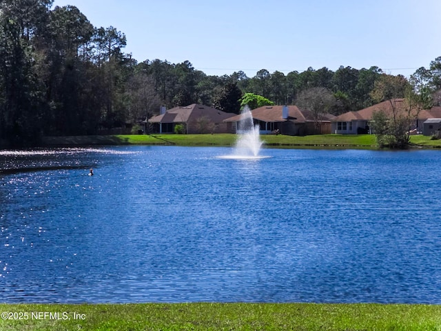 view of water feature