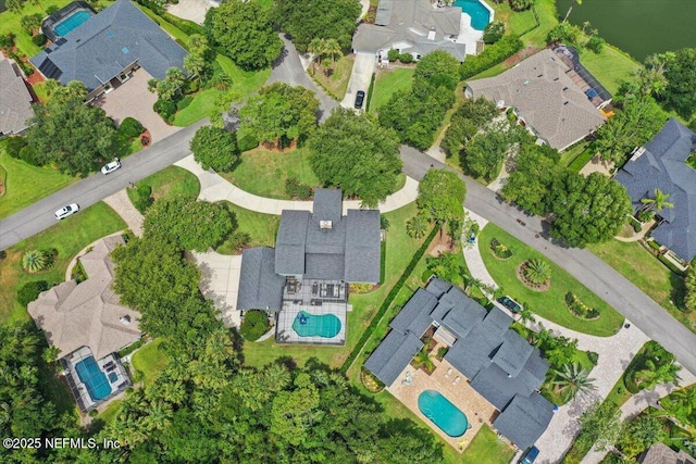 bird's eye view featuring a residential view