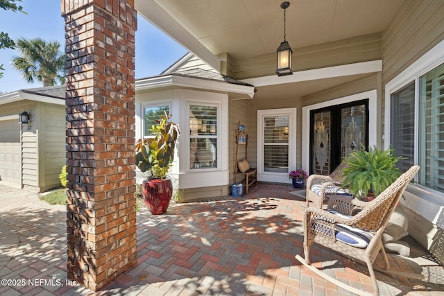 22 Walkers Ridge Dr, Ponte Vedra Beach, FL 32082 - view of patio featuring a garage