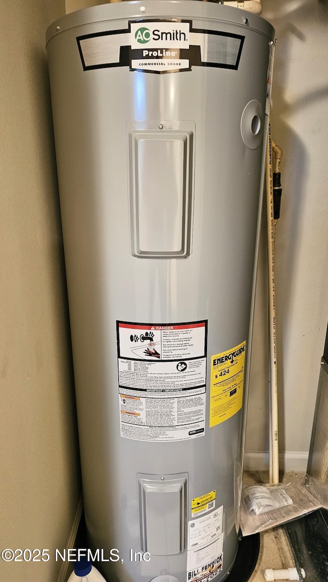 utilities featuring electric water heater