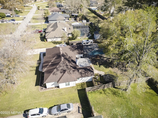 bird's eye view featuring a residential view