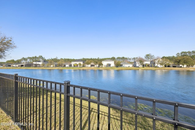 water view with fence