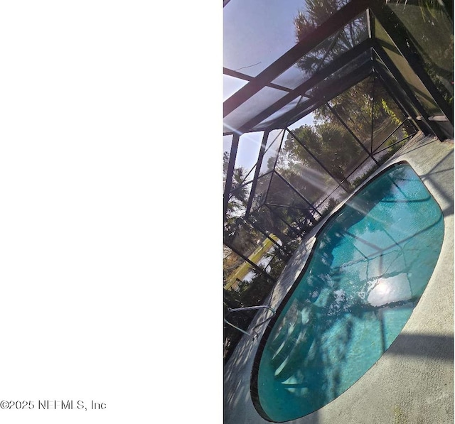 354 Travino Ave, Saint Augustine Shores, FL 32086 - pool with a lanai