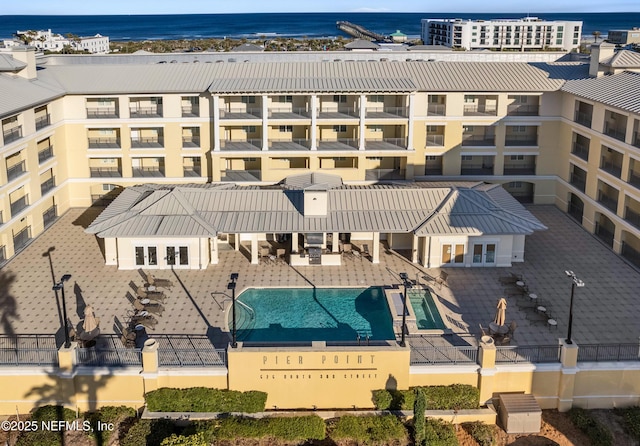 525 3rd St N Unit 303, Jacksonville Beach, FL 32250 - bird's eye view featuring a water view