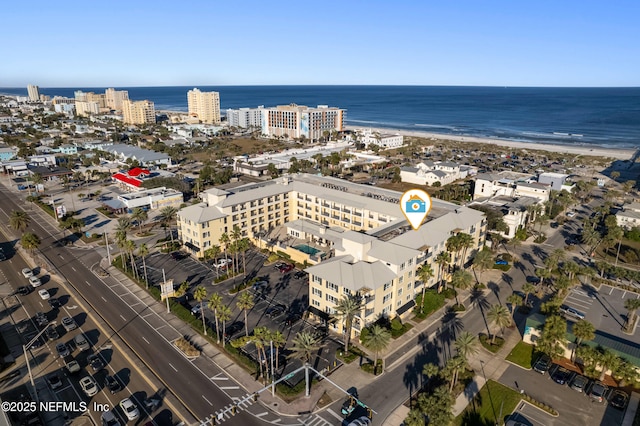 525 3rd St N Unit 303, Jacksonville Beach, FL 32250 - bird's eye view with a water view and a city view