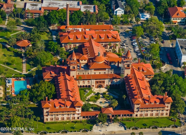 bird's eye view with a residential view