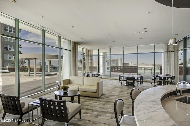 1431 Riverplace Blvd Unit 2606, Jacksonville, FL 32207 - interior space with a wall of windows