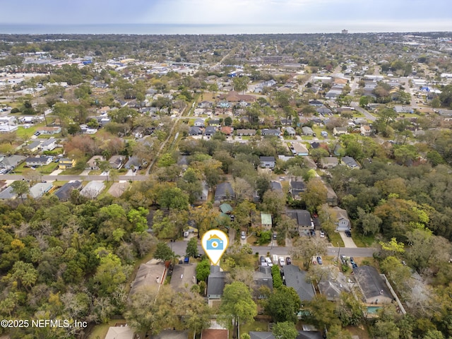 bird's eye view with a residential view