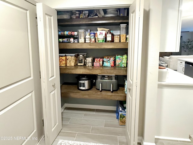 view of pantry