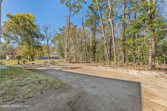 view of yard with driveway