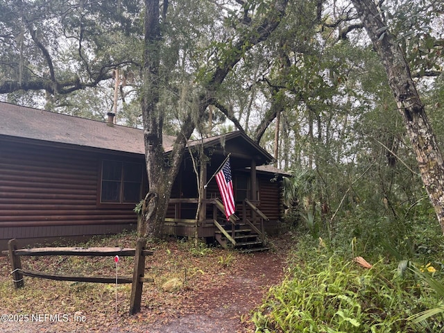 view of back of property