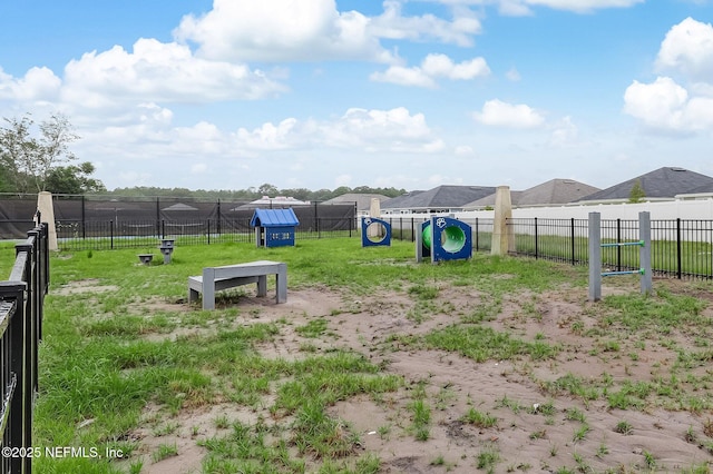 exterior space with fence