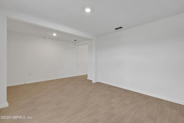 251 Pinzon Pl, Saint Augustine, FL 32095 - unfurnished room featuring light wood-style floors and recessed lighting