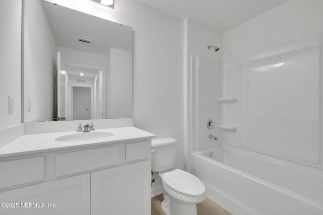251 Pinzon Pl, Saint Augustine, FL 32095 - bathroom featuring vanity, shower / tub combination, and wood finished floors