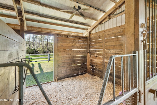 view of horse barn