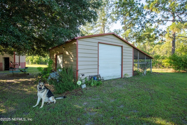 view of outbuilding with an outdoor structure