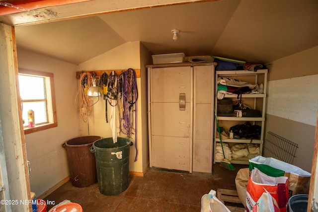 view of storage room