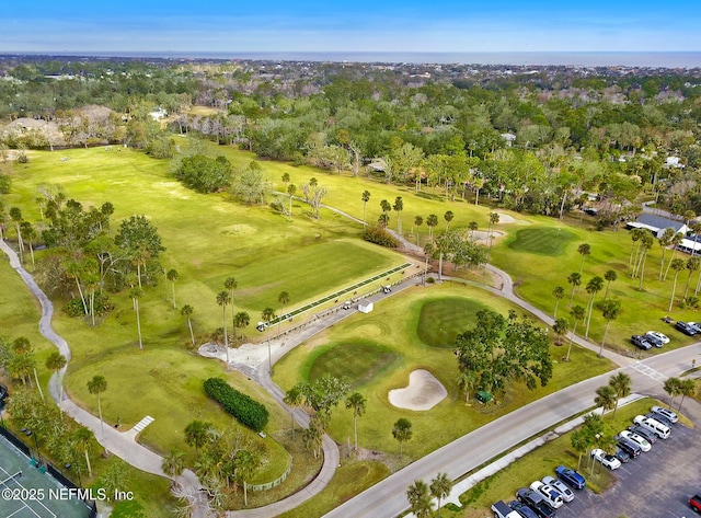 bird's eye view featuring golf course view