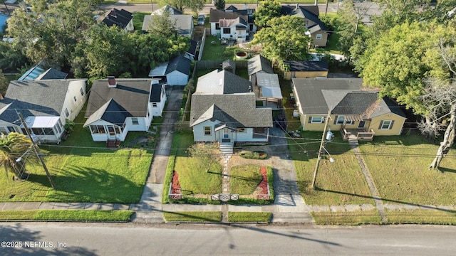 drone / aerial view featuring a residential view